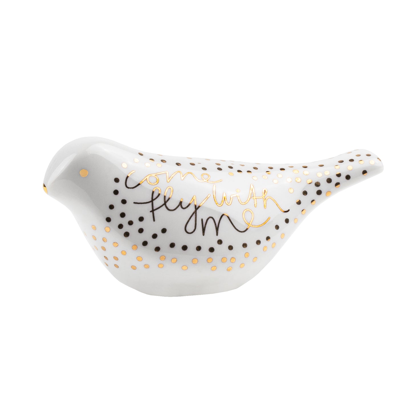 Porcelain bird "Come fly with me"