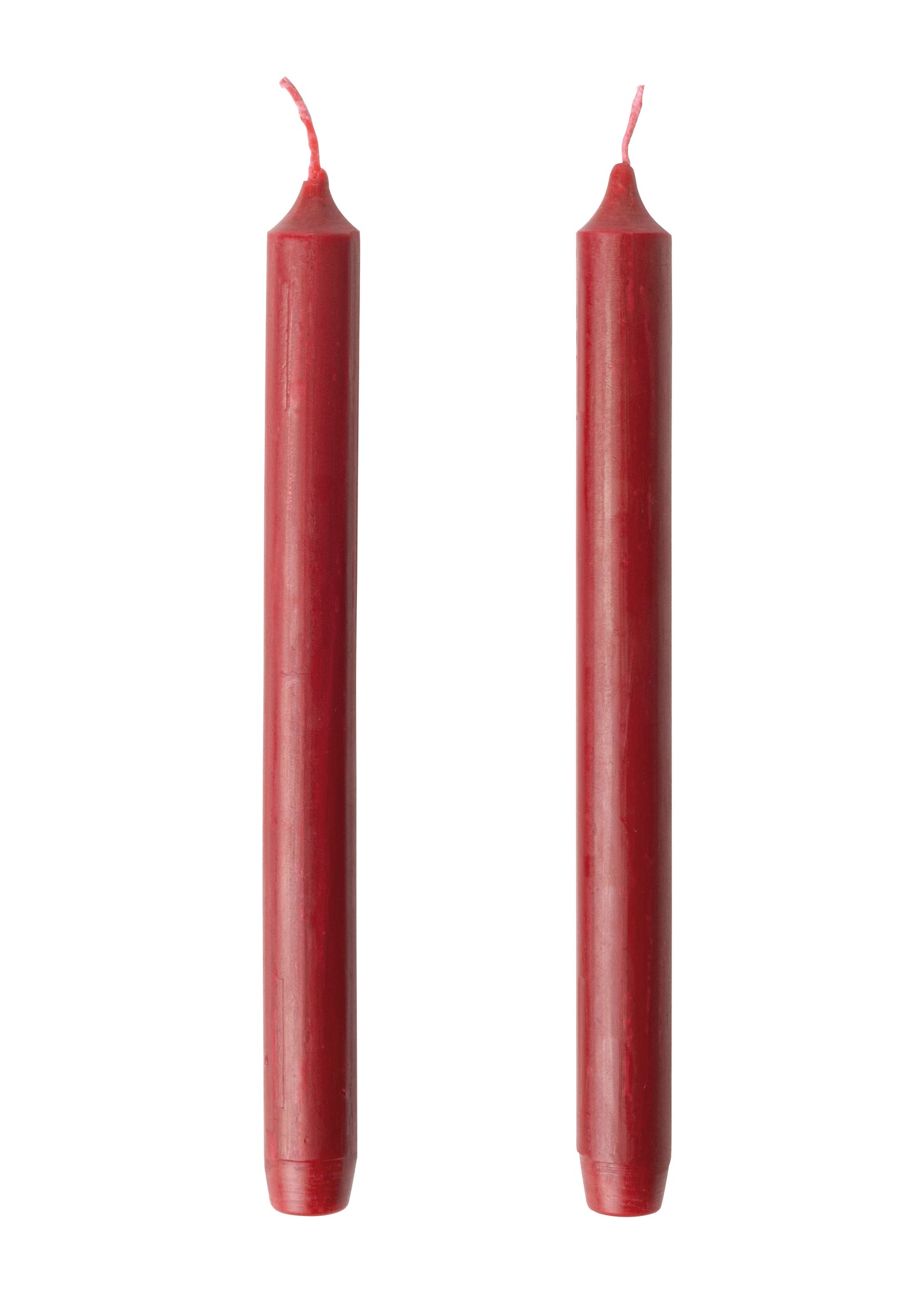 Stick candles set of two Burgundy