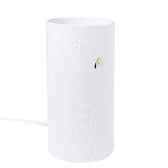 PORCELAIN LAMP GOLDEN LEAF