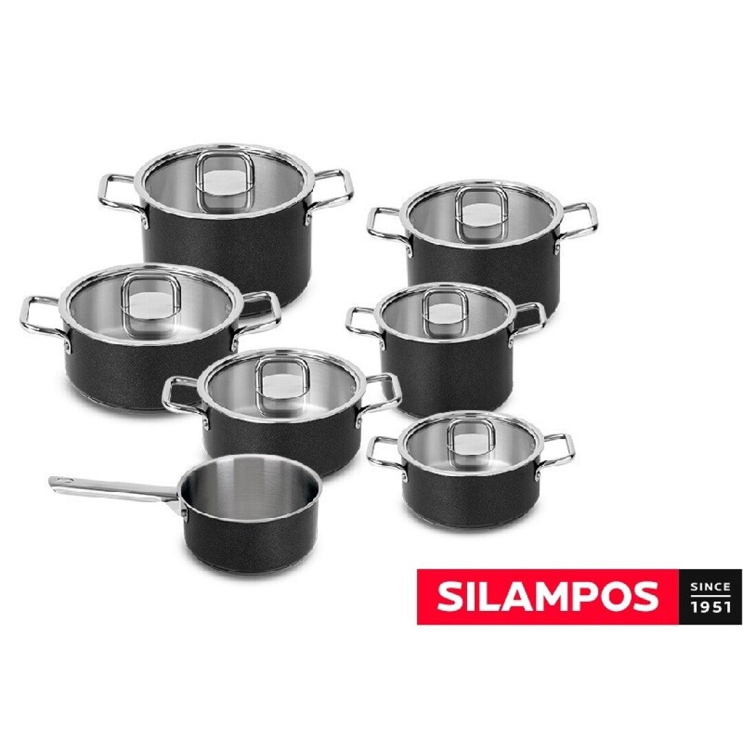 COMFORT GLASS BLACK SILAMPOS - CONJ. 7 PEÇAS