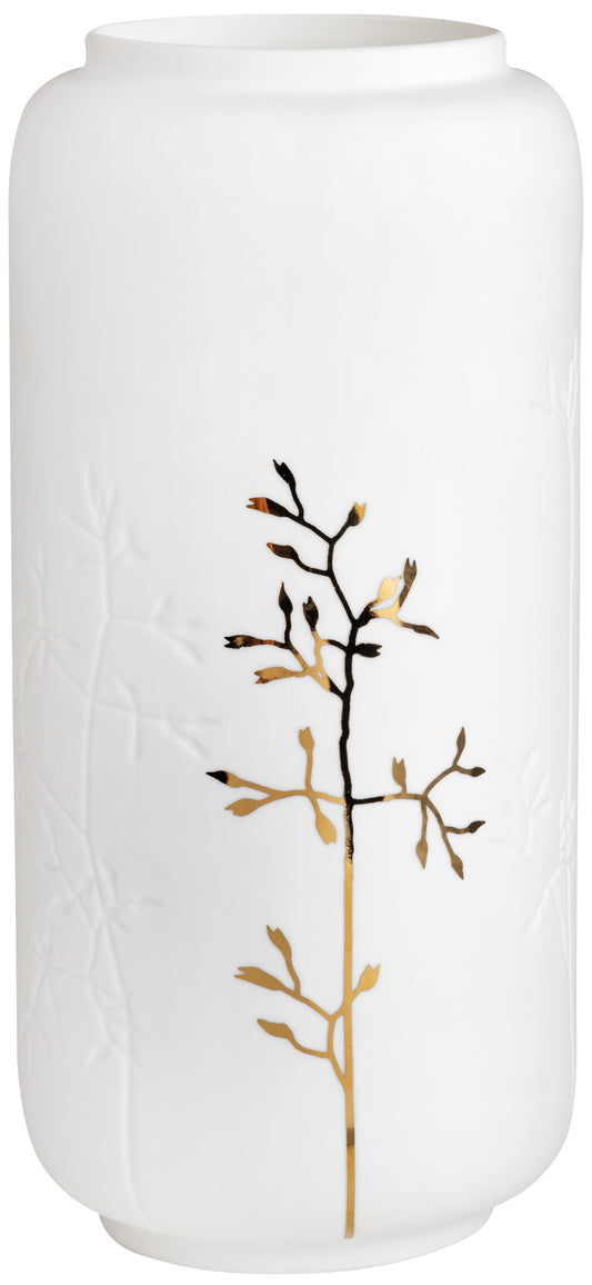 Vaso com ramo dourado
