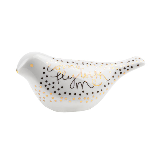 Porcelain bird "Come fly with me"