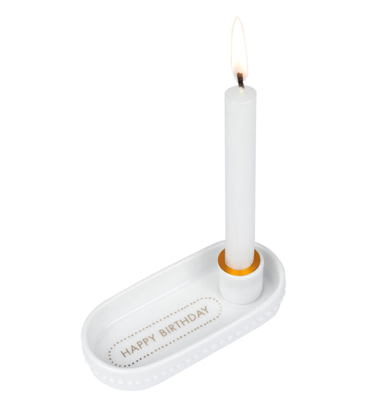 "Happy Birthday” light candle