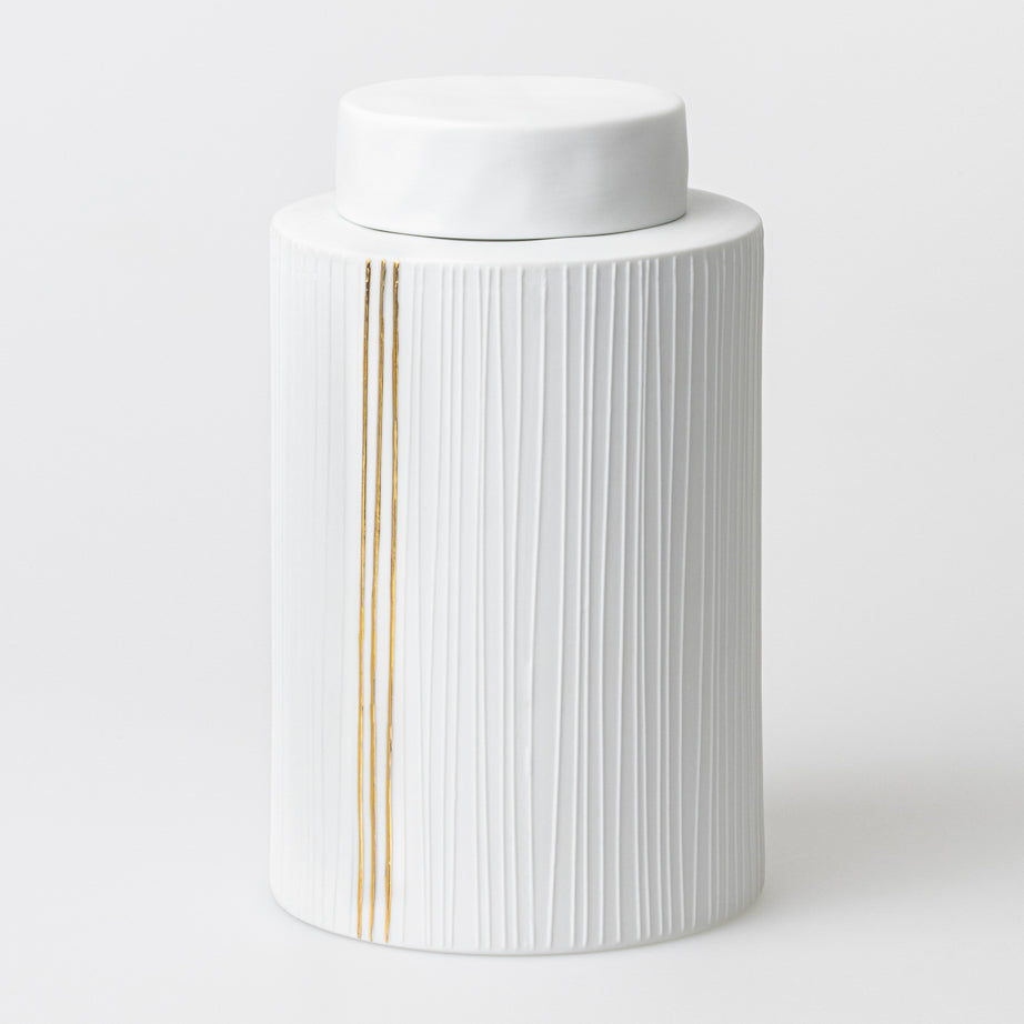 Caixa de porcelana "Listras"