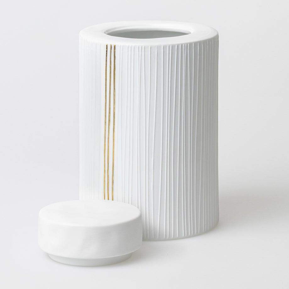 Caixa de porcelana "Listras"