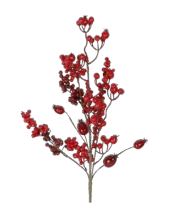 Red bush flower