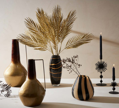 Vaso amphore dourado