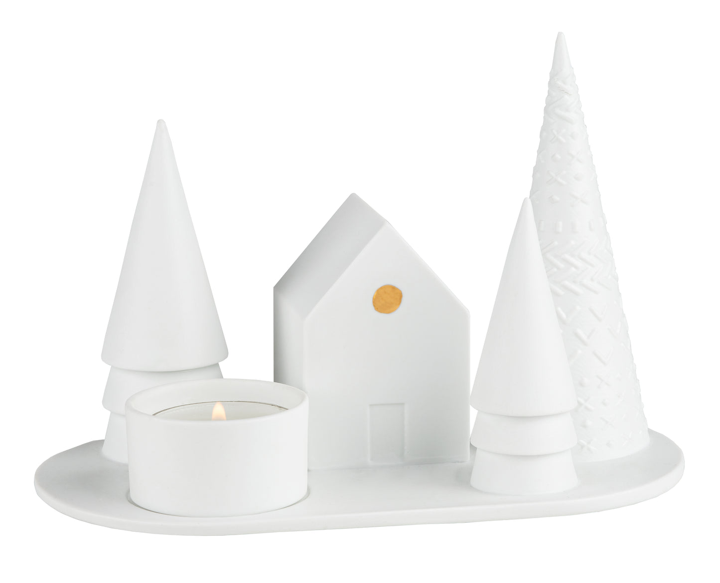 Candle holder forest cabine
