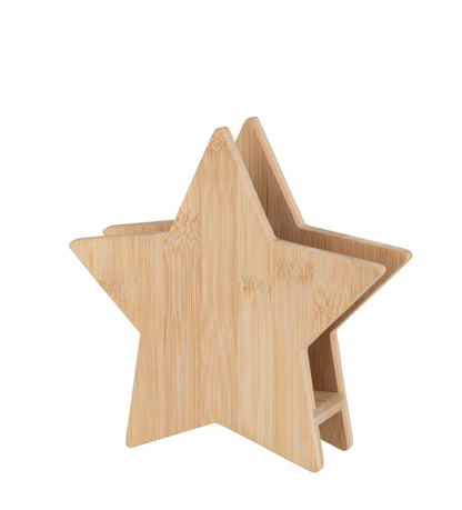 Bamboo napkin holder “Star”