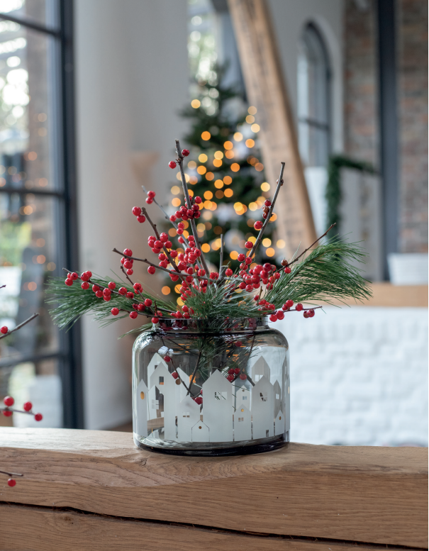 Winter Vase | Winter Light "Houses"
