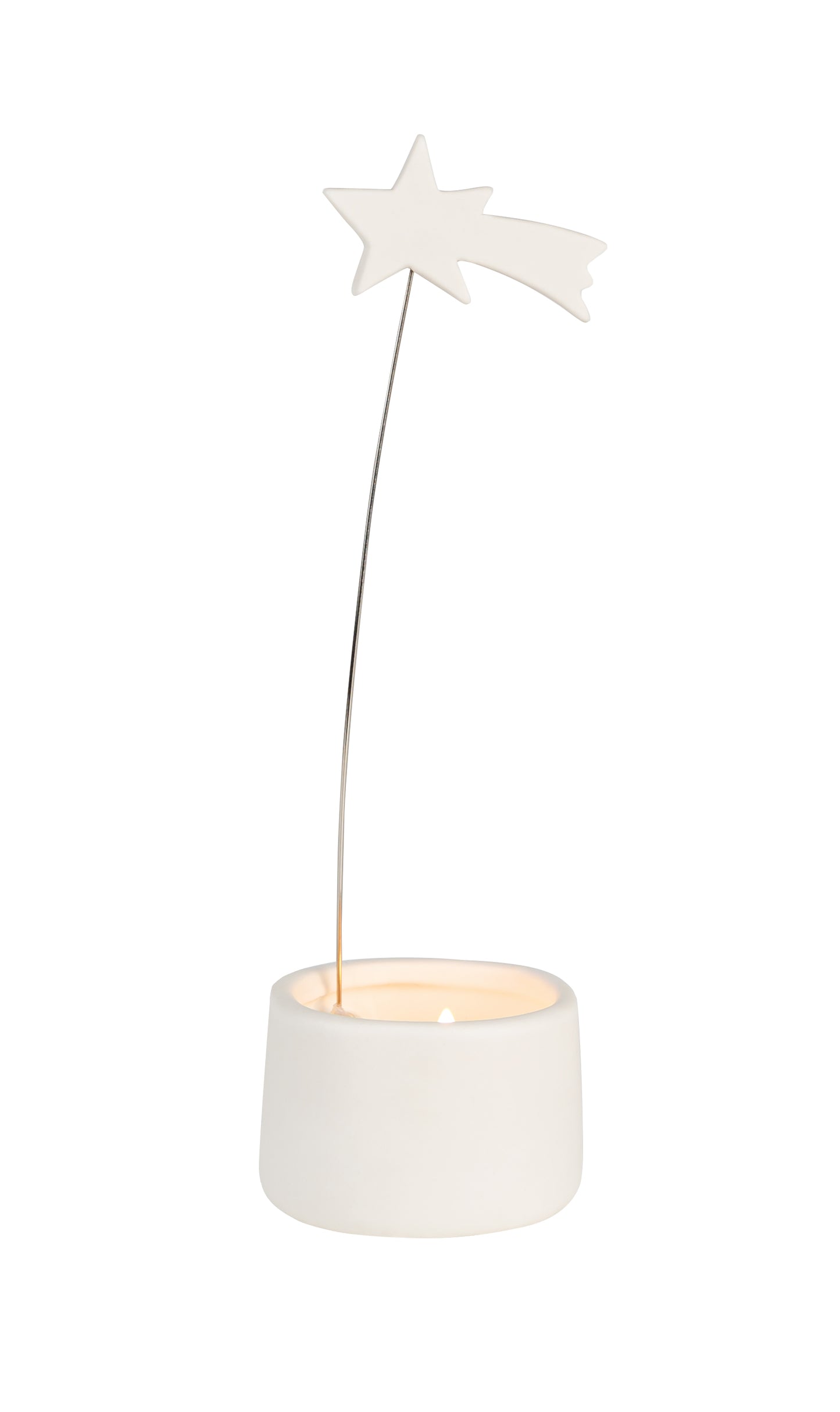 Tea light holder shooting star