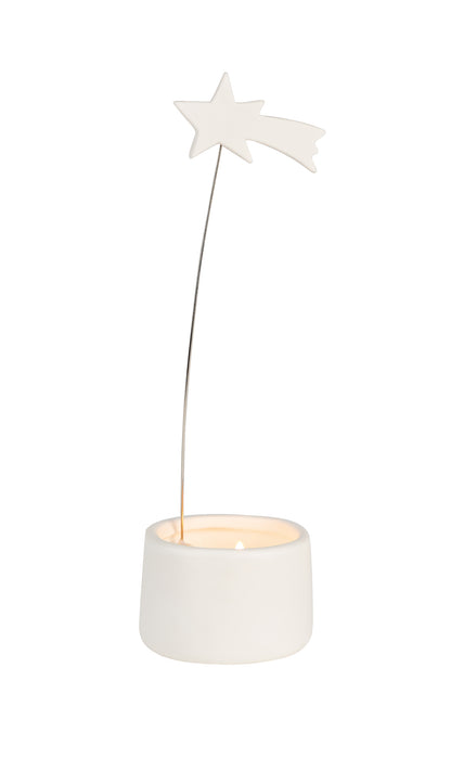 Tea light holder shooting star