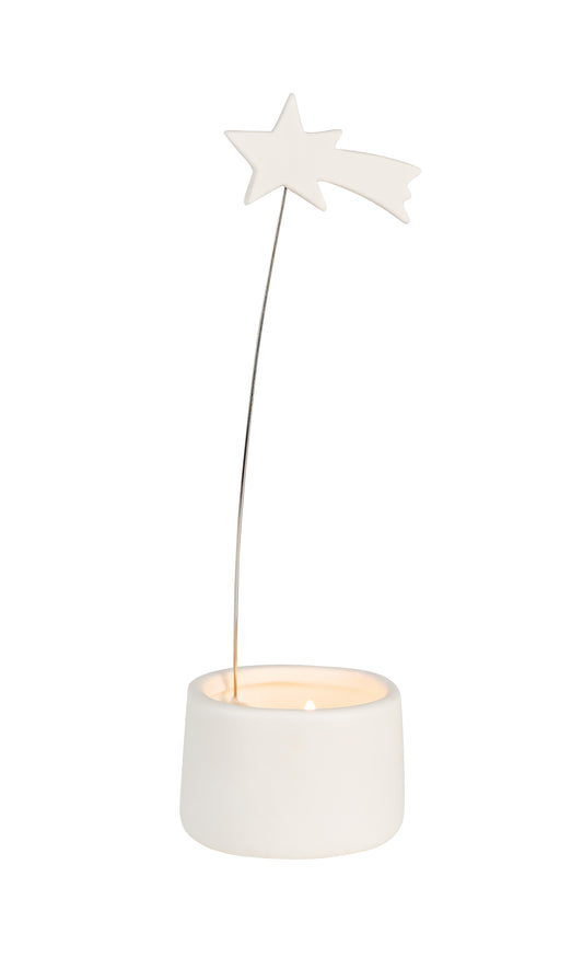 Tea light holder shooting star