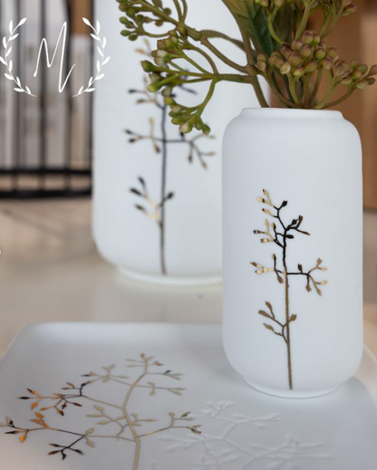 Mini vase gold branch