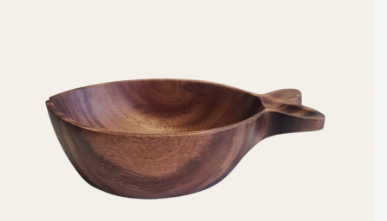 Deep Fish Dish Acacia