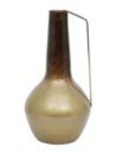 Vaso amphore dourado