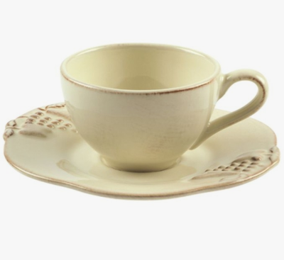 Wood Harvest Coffee Cup and Saucer