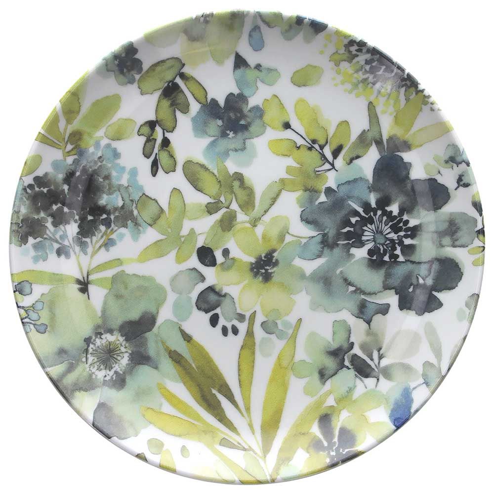 Dessert plate cm 20 Ofelia Porcelain Green Ofelia Collection