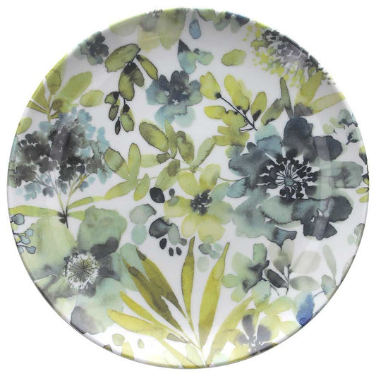 Prato de sobremesa cm 20 Ofelia Porcelana Verde Coleção Ofelia