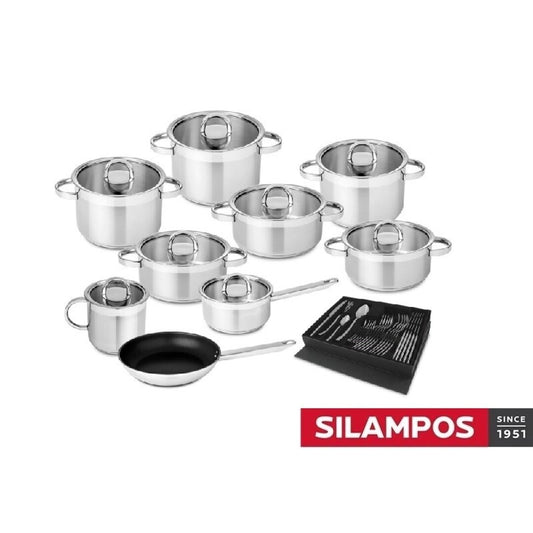 ATLANTICO GLASS - CONJ. 9-PIECE SET + 24-PIECE CUTLERY