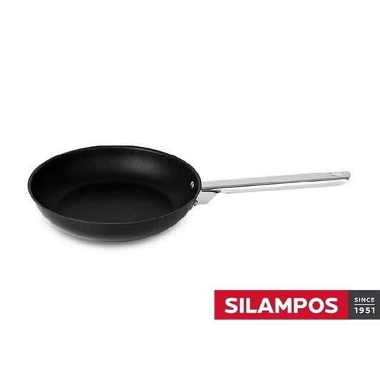 COMFORT GLASS BLACK SILAMPOS - 24 CM FRYING PAN WITH HANDLE