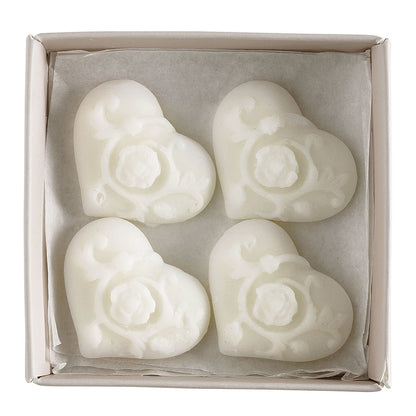 Caixa de 4 decorações de cera perfumadas Arabesque Heart - Marquise