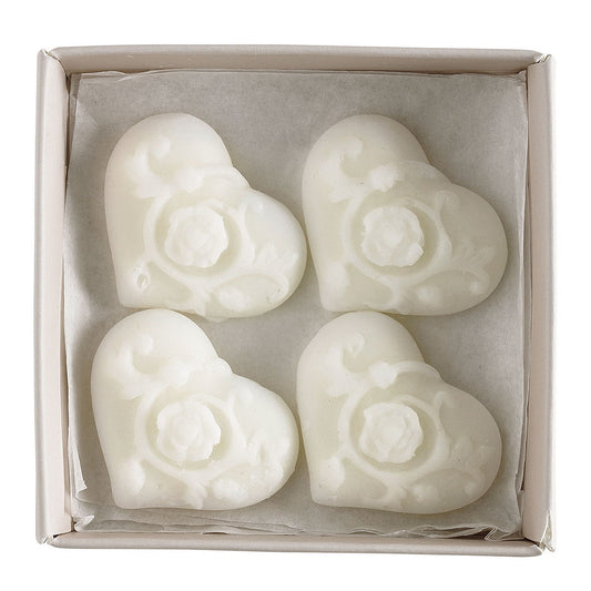 Caixa de 4 decorações de cera perfumadas Arabesque Heart - Marquise
