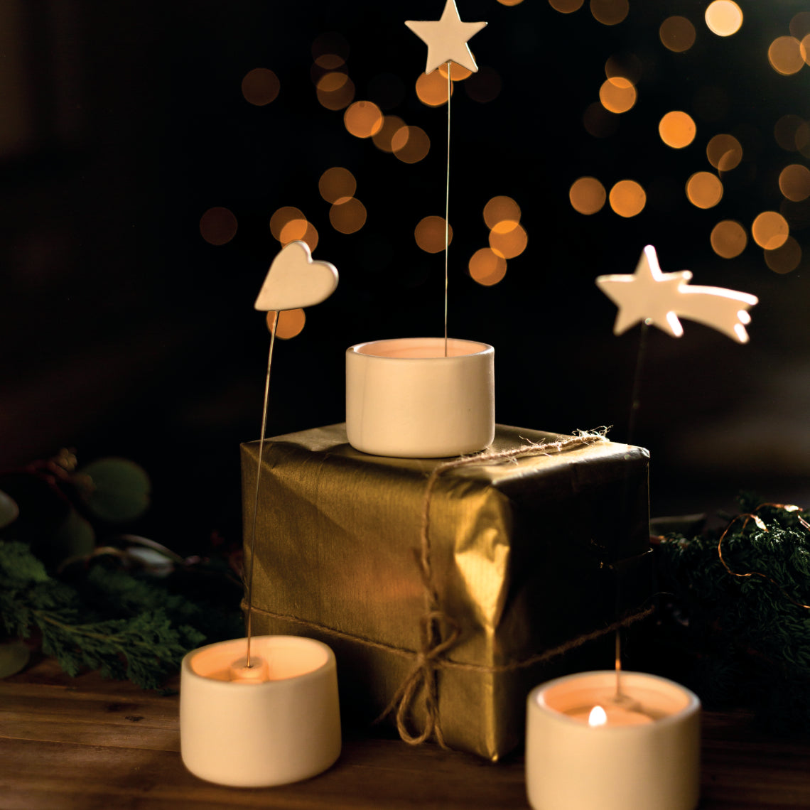Tea light holder star