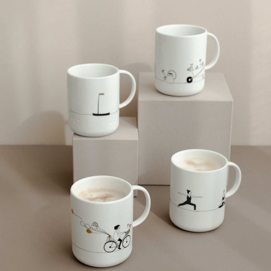 "Sailing" gift cup | Porcelain cup