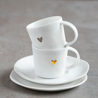 Expresso cup "gold heart"