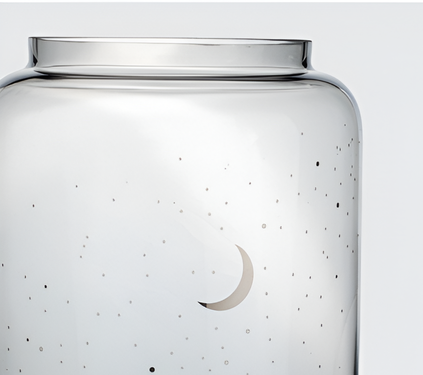 Glass vase "Moonnight”